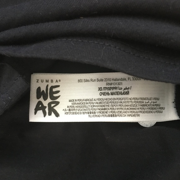 Zumba Mens Dancing at Dusk Tank Back to Black, XS - Picture 8 of 8